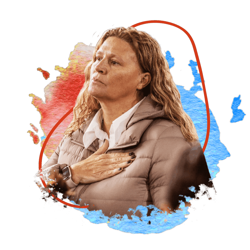 Gabriela Pedrali en un momento de reflexión